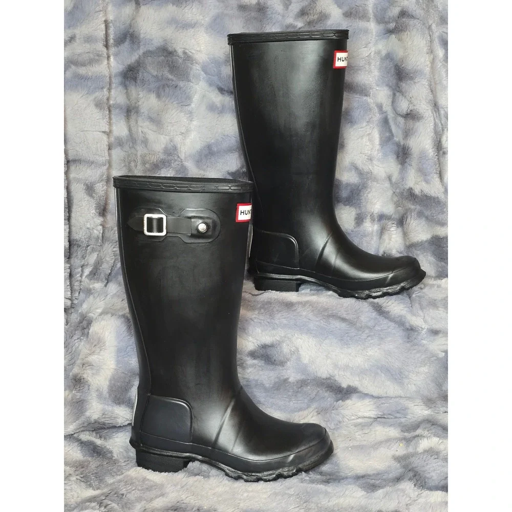 NWB‎ Hunter Big Kids Original Rain Boots size 1 Black EU32